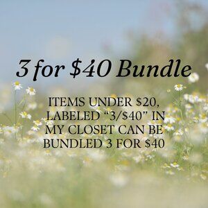 3 for $40 Bundle Offer